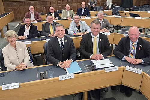 Kent County Council Liberal Democrat Group in the chamber elected May 2025