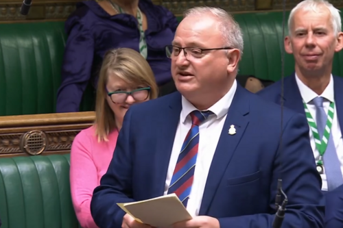 Ian Roome MP speaking in the House of Commons