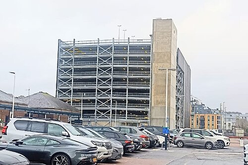 Car park at Guildford station