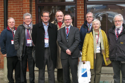 Don Foster, with Suffolk County/District Councillors and Party Officers, on a fact-finding tour of the Port of Felixstowe