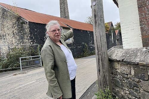 Jan Goffey at the Old Mill on Mill Road