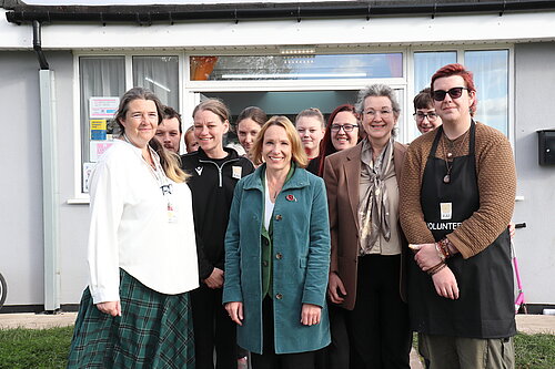 Helen with volunteers from the 4 All Foundation