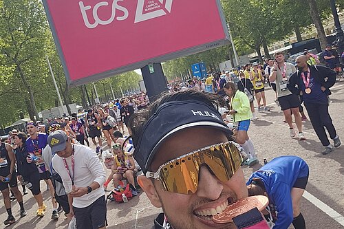 Kashan Pervaiz London Marathon medal