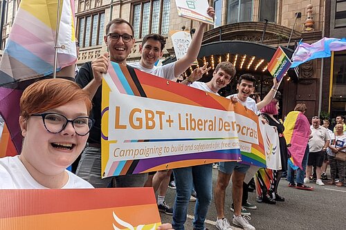 Lib Dems at Manchester Pride.