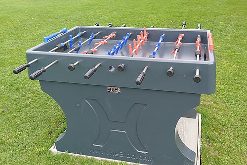 Outdoor concrete table football