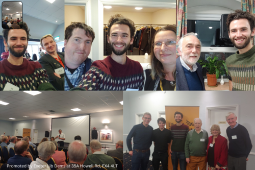 A collage of photos from Lib Dem South West Regional Conference and Exeter AGM