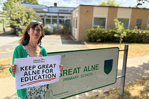 Manuela at Great Alne primary school