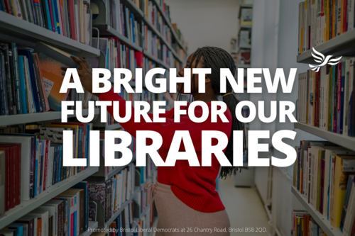 Graphic saying A Bright New Future for our Libraries