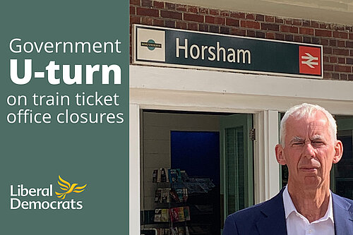 Lib Dem spokesman John Milne welcomes ticket office campaign success