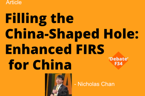 FIRS for China article banner