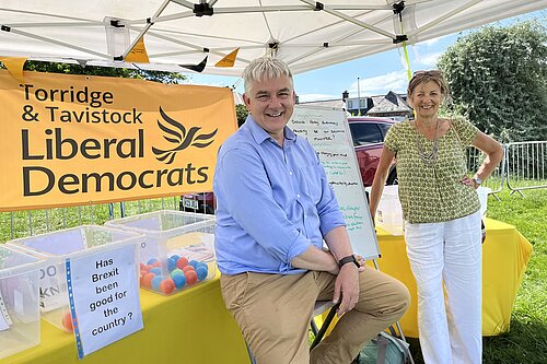 Phil Hutty with Councillor Teresa Tinsley