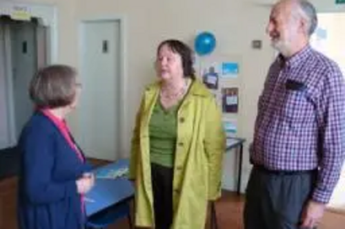 Jacquie at Parkinson's coffee morning