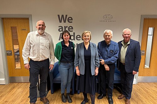 Lisa Smart MP with some of the attendees at the small business lunch