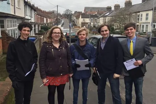 UEA students campaigning