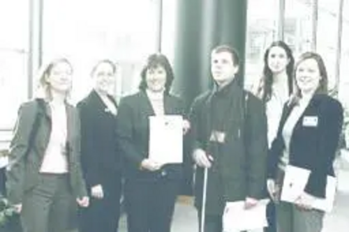 Liz Lynne at the launch of the Declaration in Brussels