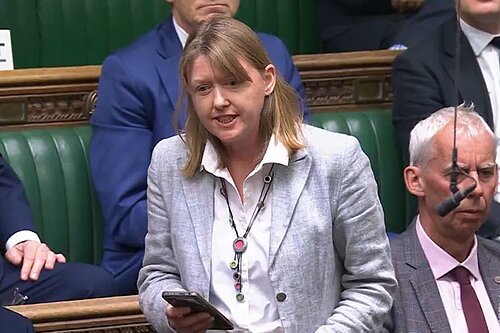Sarah Gibson Ask Question of Prime Minister