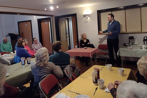 Danny at King's Worthy eco breakfast