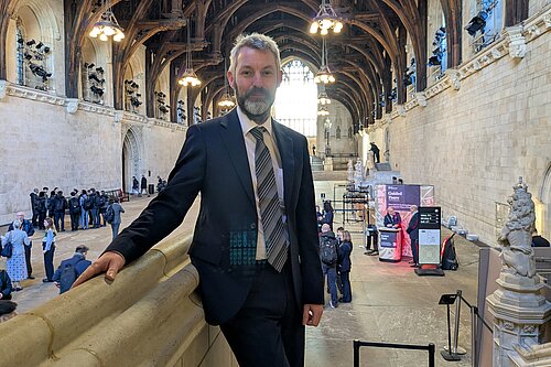 Will Forster in Westminster Hall