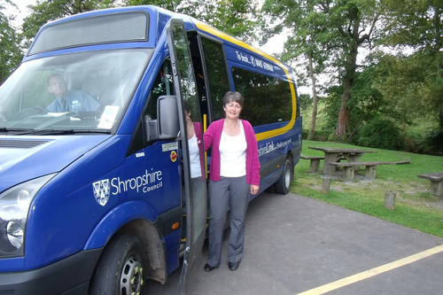 Heather with LINK Bus