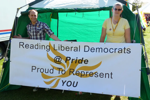 Lib Dems at Reading Pride 2012