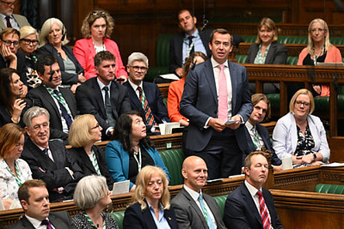 Calum speaking in Parliament
