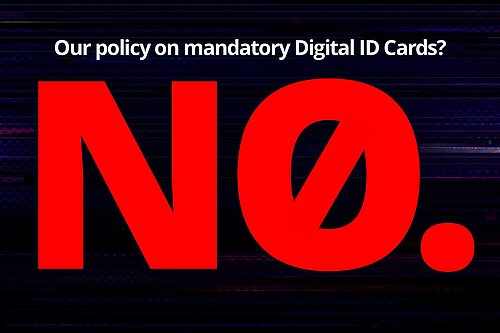 image of No to digital ID