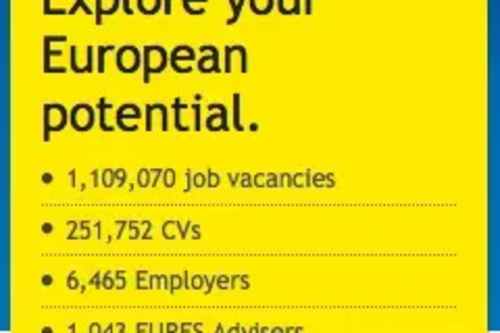 EURES screen capture https://ec.europa.eu/eures/public/homepage
