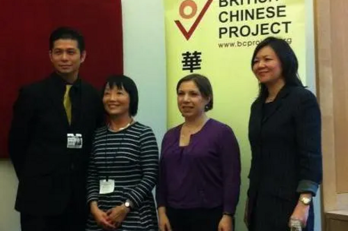 Sarah Teather at Chinese Lib Dem press conference