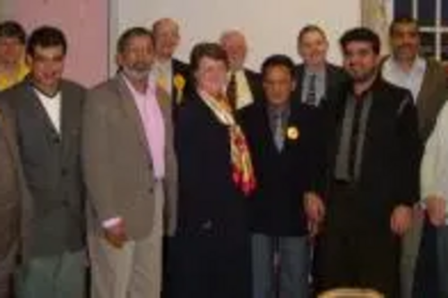 Some of the panel and audience with Dr Anne Lee who stayed after the meeting to discuss policy and problems with each other.