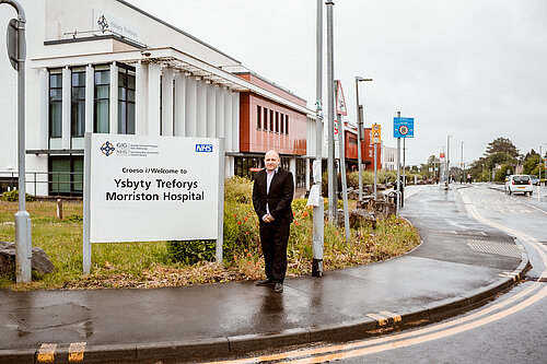 Sam Bennett outside Moriston Hospital