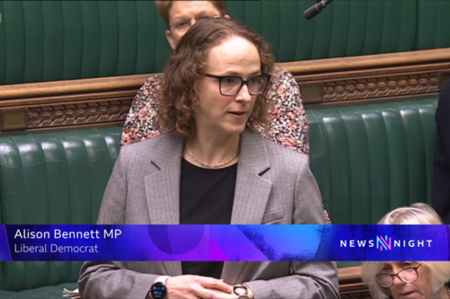 Alison on Newsnight