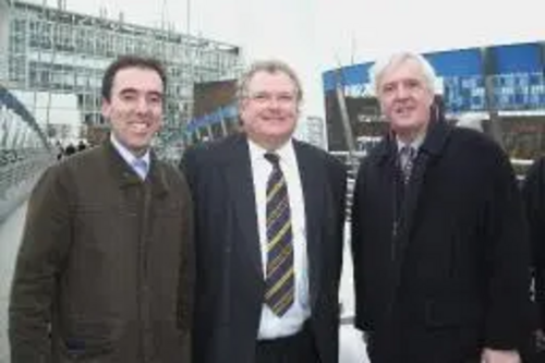 The new bridge opening event, held on 22nd January 2008.