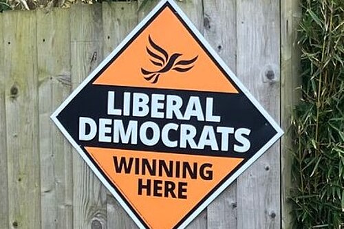 image of Lib dem sign