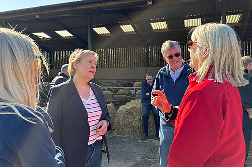 Lisa Smart MP meets with local farmers and NFU representatives in Romiley