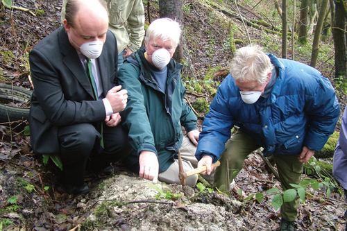 Former MP Paul Rowen and the late Cllr Elwin Watkins