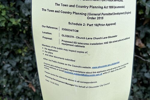 Gloucester City Council's handling of a controversial 5G mast planning application has been called into question by the Liberal Democrats.