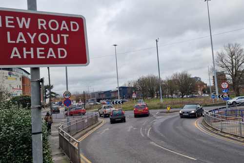 Army and Navy roundabout in Chelmsford