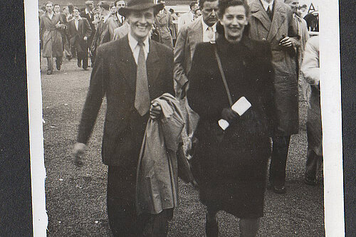 Hilda and Herberts Vesma at the Wembley Olympics