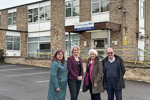 Claire Young at the Thornbury Health Centre site