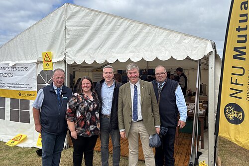 David Green and Alistair Carmichael with the NFU