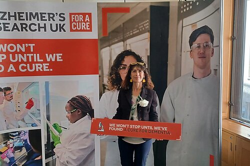 Manuela at Dementia stand 