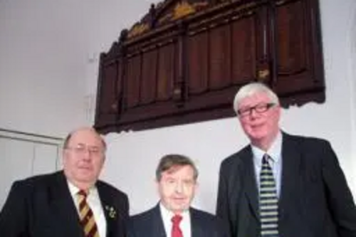 Paul Rowen MP, Councillor Peter Clegg and Spotland resident Peter Conroy