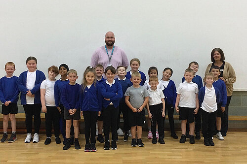 Councillor Sowerby With School Council