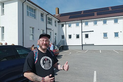 Gary Fuller at the Ross House Reopening