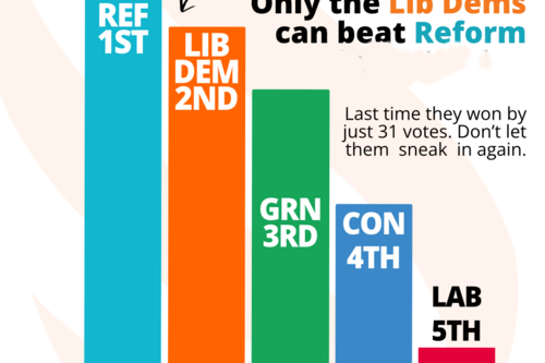 Bar chart of copdock vote