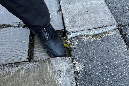 Pavement trip hazard