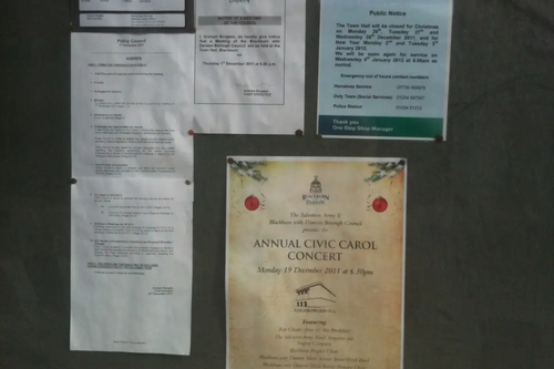 Blackburn with Darwen Council Noticeboard