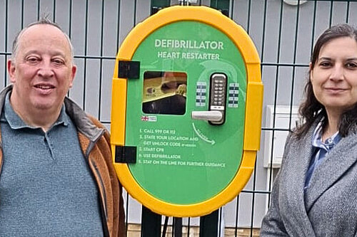 Cllr Peter Cannon and Cllr Saleena Raja