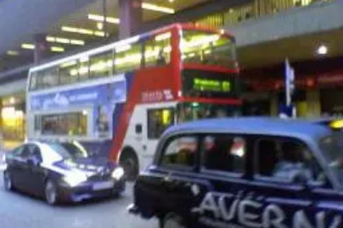 Bus in Birmingham city centre