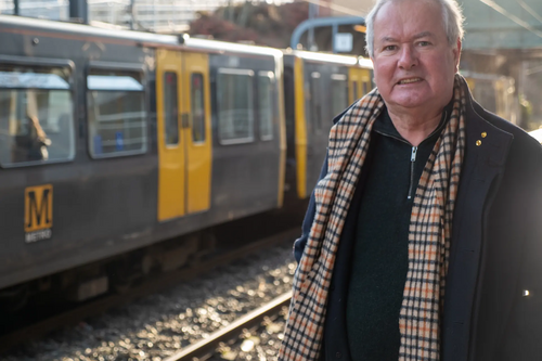 Malcolm Bond at Seaburn Metro station